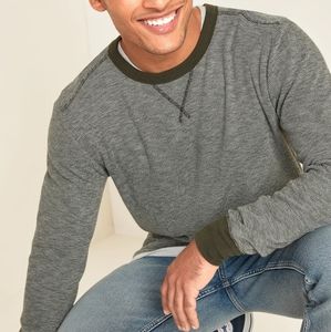 Soft-Washed Thermal-Knit Long Sleeve Tee